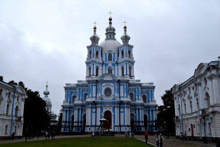 Russia. St Petersburg. Smolny Cathedral. Catholic Eastern Orthodox. photo