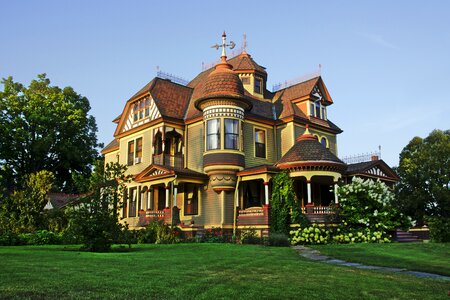 Victorian painted lady oldhouse photo