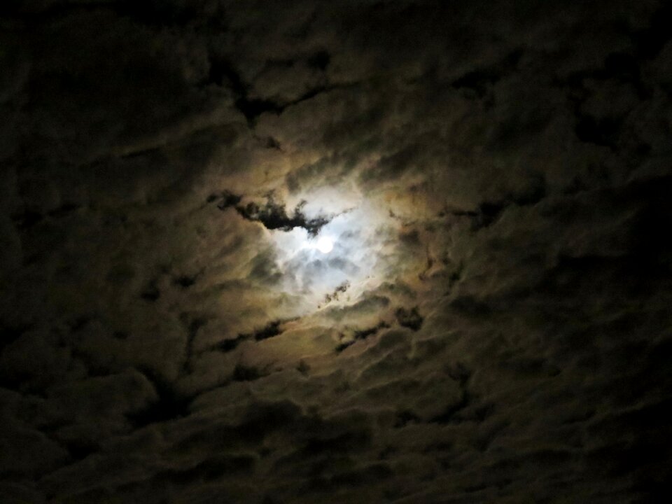 Before lunar eclipse mystical night