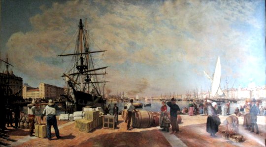 Marseille harbour-Alphonse Moutte.