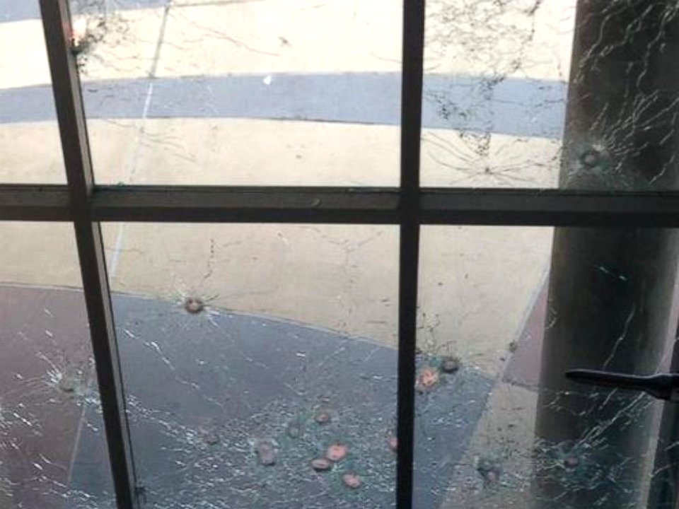 Dallas police window