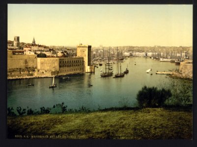 Part of the old harbor, Marseilles, France