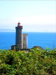phare, bretagne, été, océan, mer