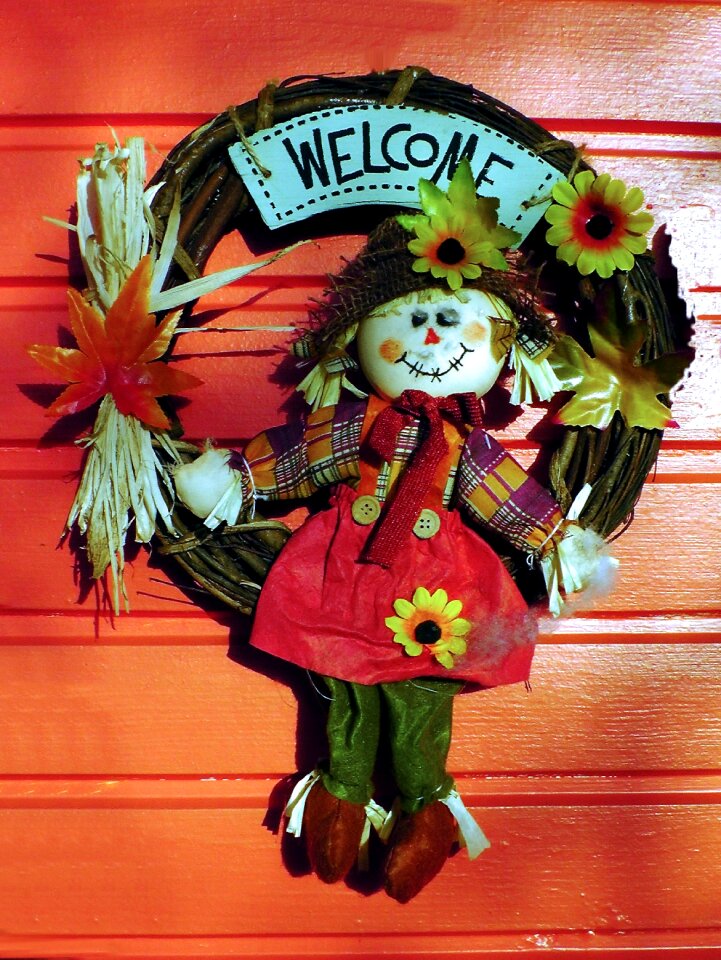 Garden door shield colorful