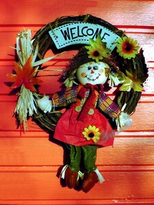 Garden door shield colorful