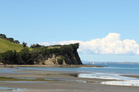 Blue sky water photo