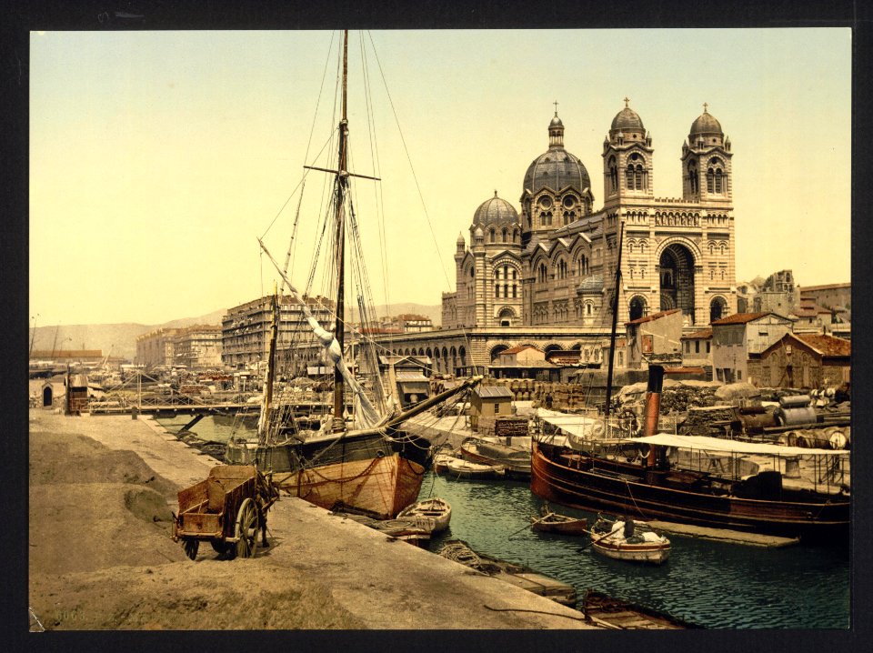 The cathedral, Marseilles, France.