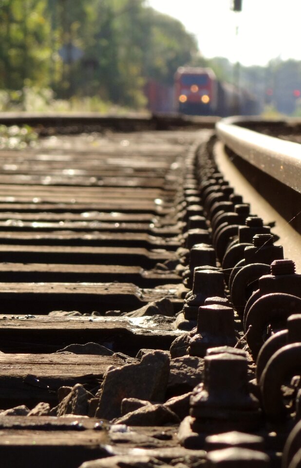 Wooden sleepers threshold track