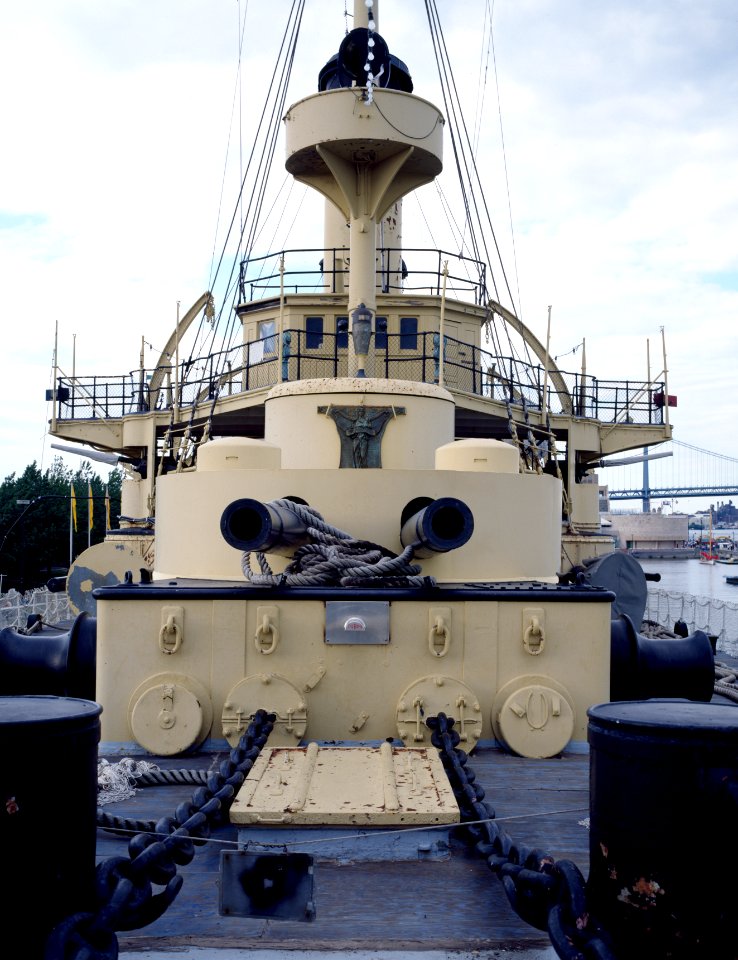 USS Olympia, docked at the Independence Seaport Museum