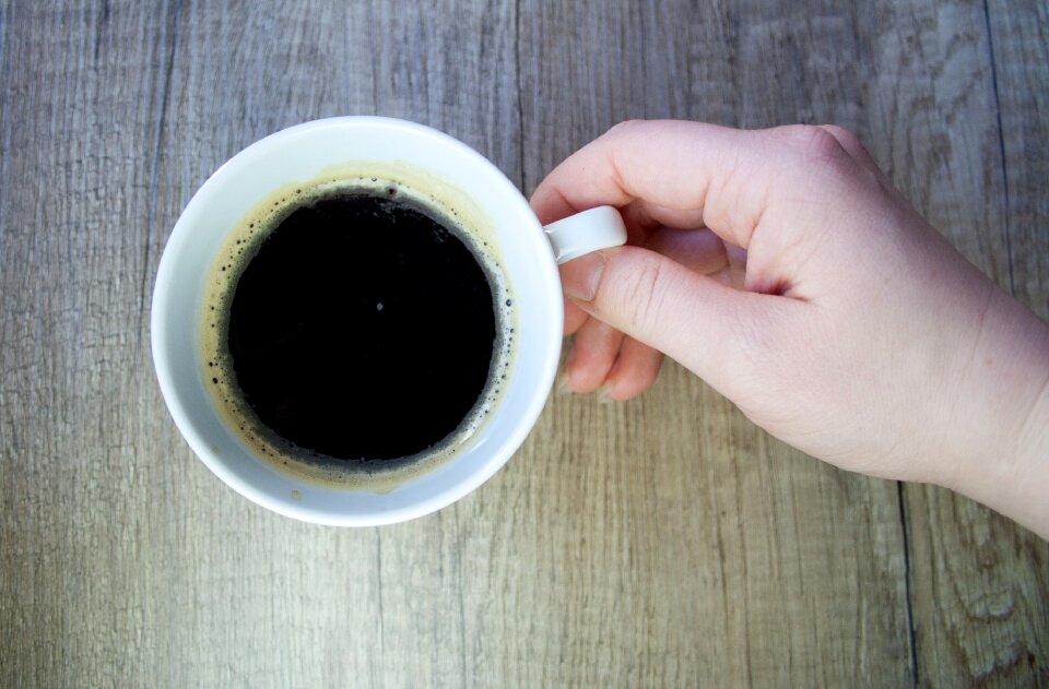 Caffeine hot coffee beans