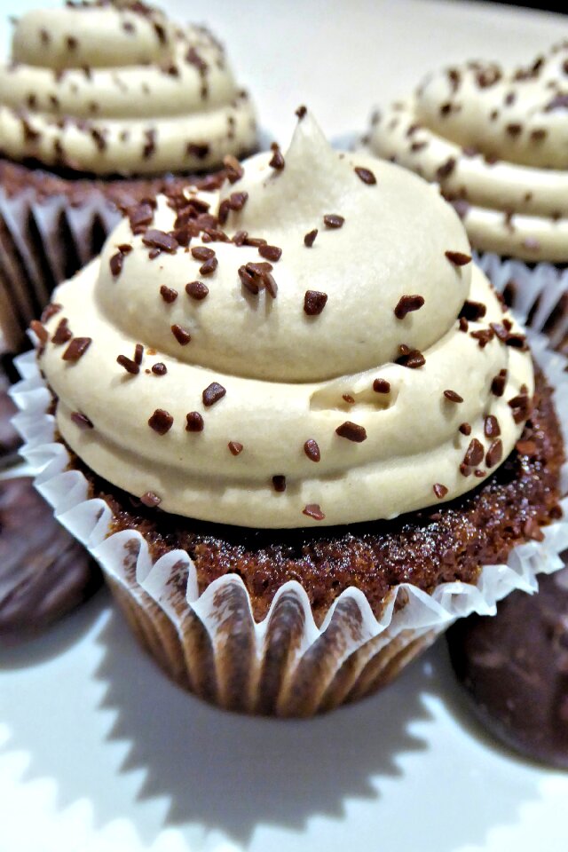 Chocolate caramel sweet food