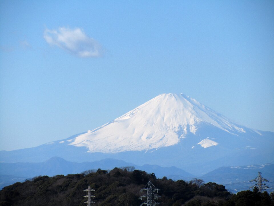 New year's day mountain snow