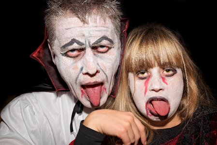 Carnival creepy faces