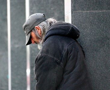 Homeless genre painting budapest