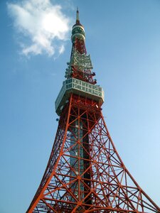 Tokyo tower clear skies day photo