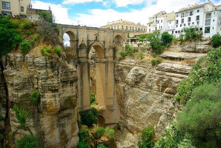 Ronda bridge canyon photo