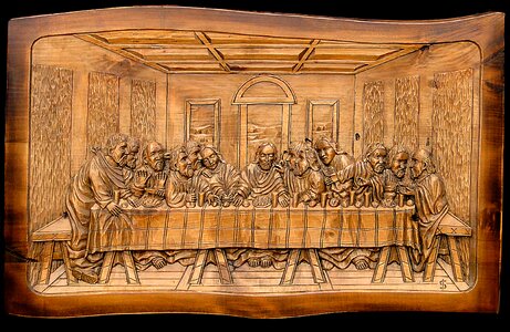 The apostles picture relief