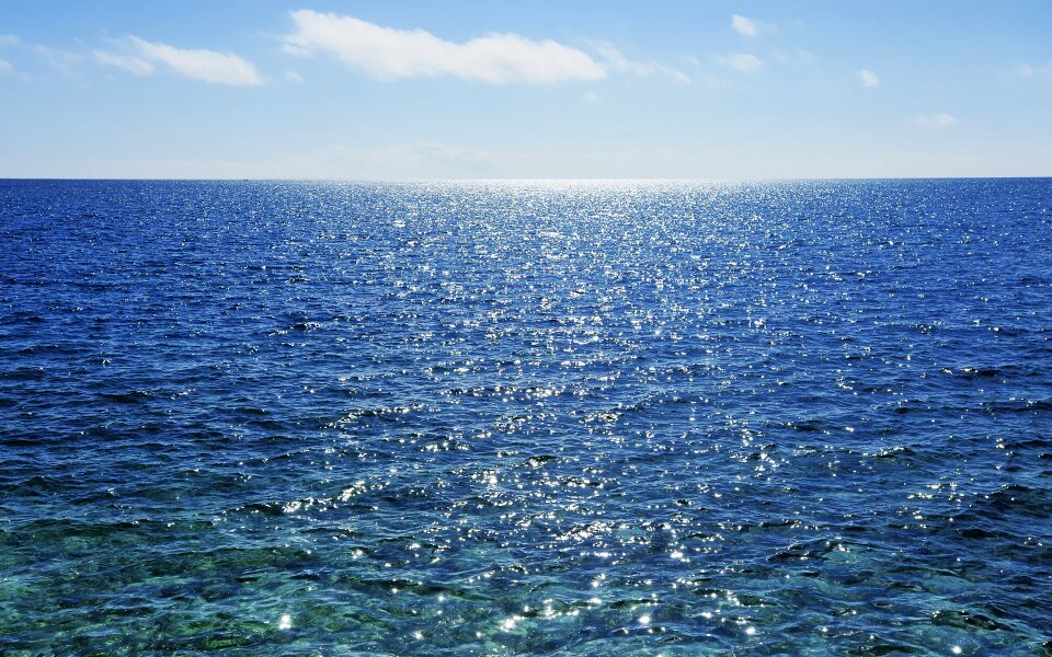 Blue water nature