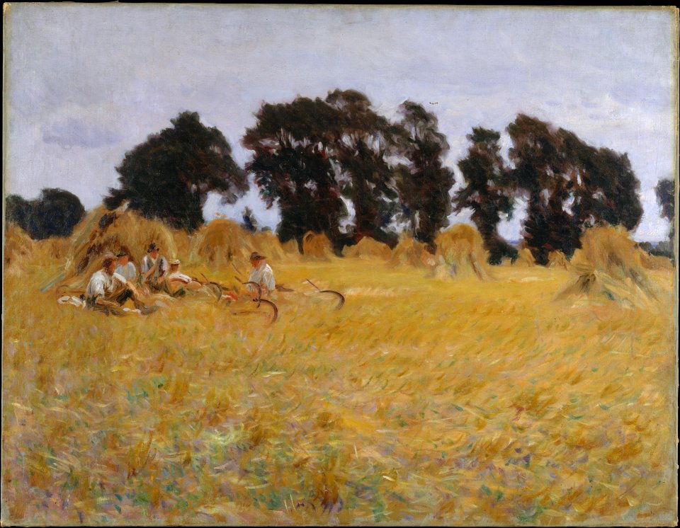John Singer Sargent - Reapers Resting in a Wheat Field, 1885
