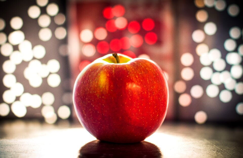 Bokeh fruit night lights