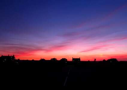 Silhouette sunset sunset sky