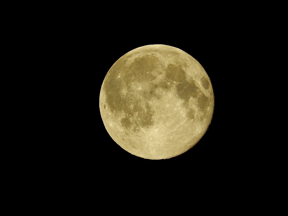Full moon moon close up