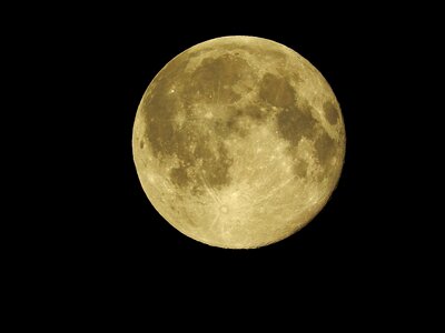 Full moon moon close up