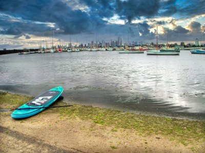 Standup Paddle boarding at St Kilda photo