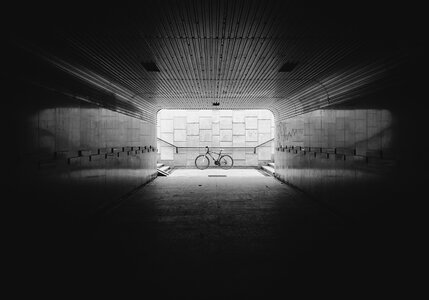 Undercrossing bike tunnel