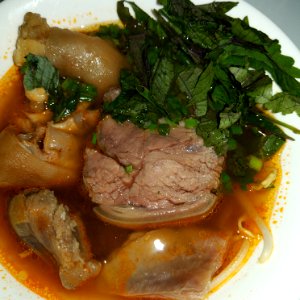 hủ tiếu dê hồng ký goat meat noodle
