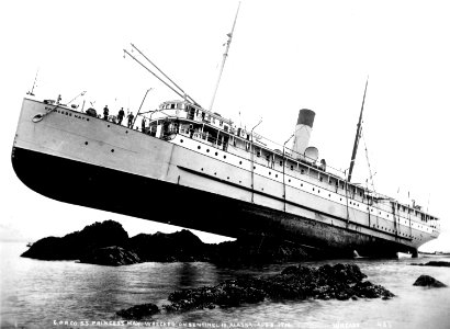 Canadian Pacific's 'Princess May' -  on the rocks!
