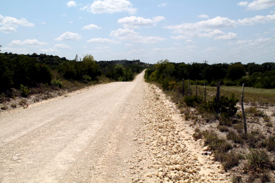 Lonely road in the Bosque Valley.