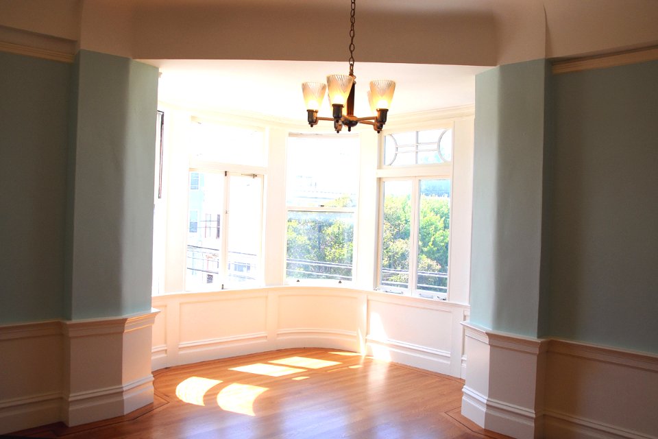 Spacious Living Room opens to this elegant window bay
