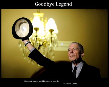 Leonard Cohen Goodbye Legend photo