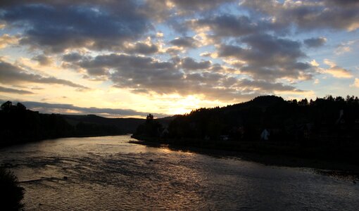 Sunset poland pieniny photo