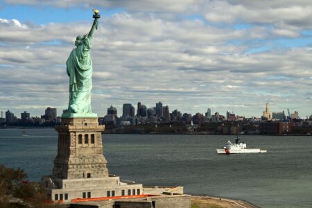 Coast guard ship manhattan photo