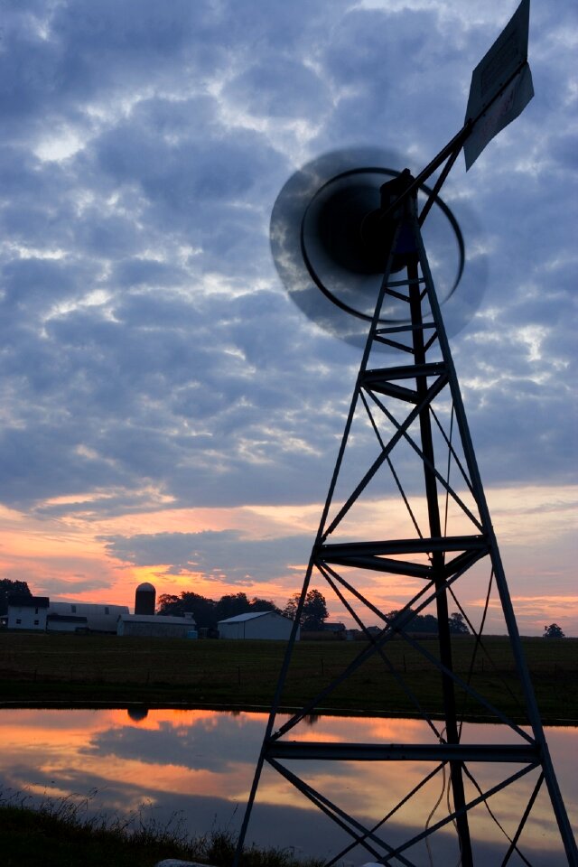 Farm agriculture dusk