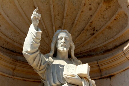 Jesus church sculpture