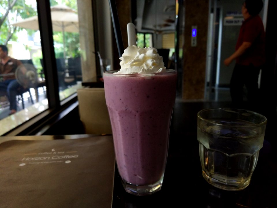 horizon coffee and tea menu sinh tố việt quất blueberry smoothies #dist7