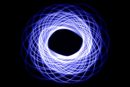 Blue Spirograph