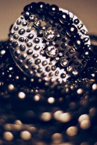Zircon silver bokeh