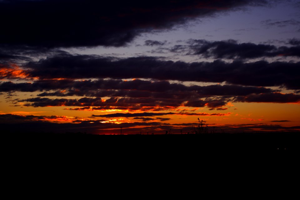 Ocaso sobre Madrid