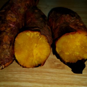 khoai lang nướng baked sweet potatos