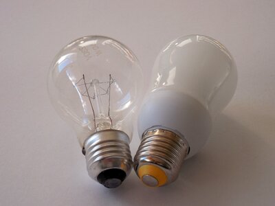 Glow lamp energy bulbs photo