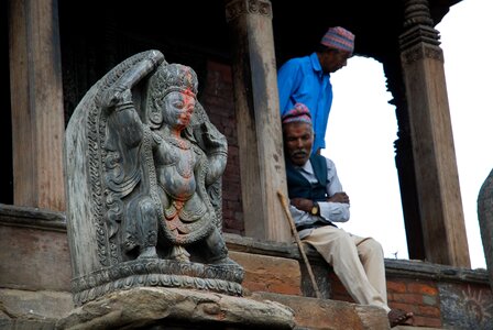 Nepal people temple photo