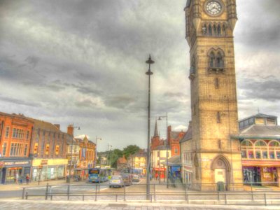 Tubwell Row & Town Clock. Darlington photo