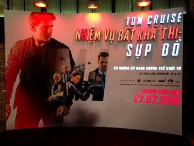 movie poster in vietnam mission impossible tom cruise