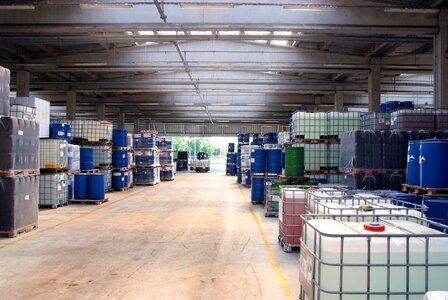 Warehouse chemistry industry storage tanks