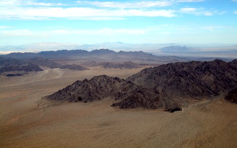 Aerial View of the Coxcomb Mountains