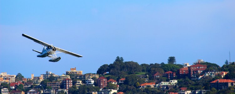 Seaplane over Rose Bay